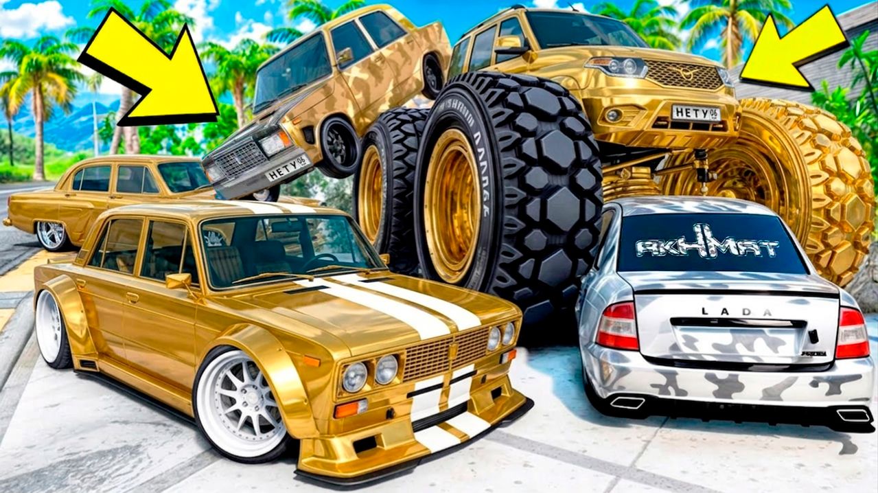 Угнал кучу золотых чит тачек у мажора в GTA 5! Битва воров в ГТА 5 Онлайн!