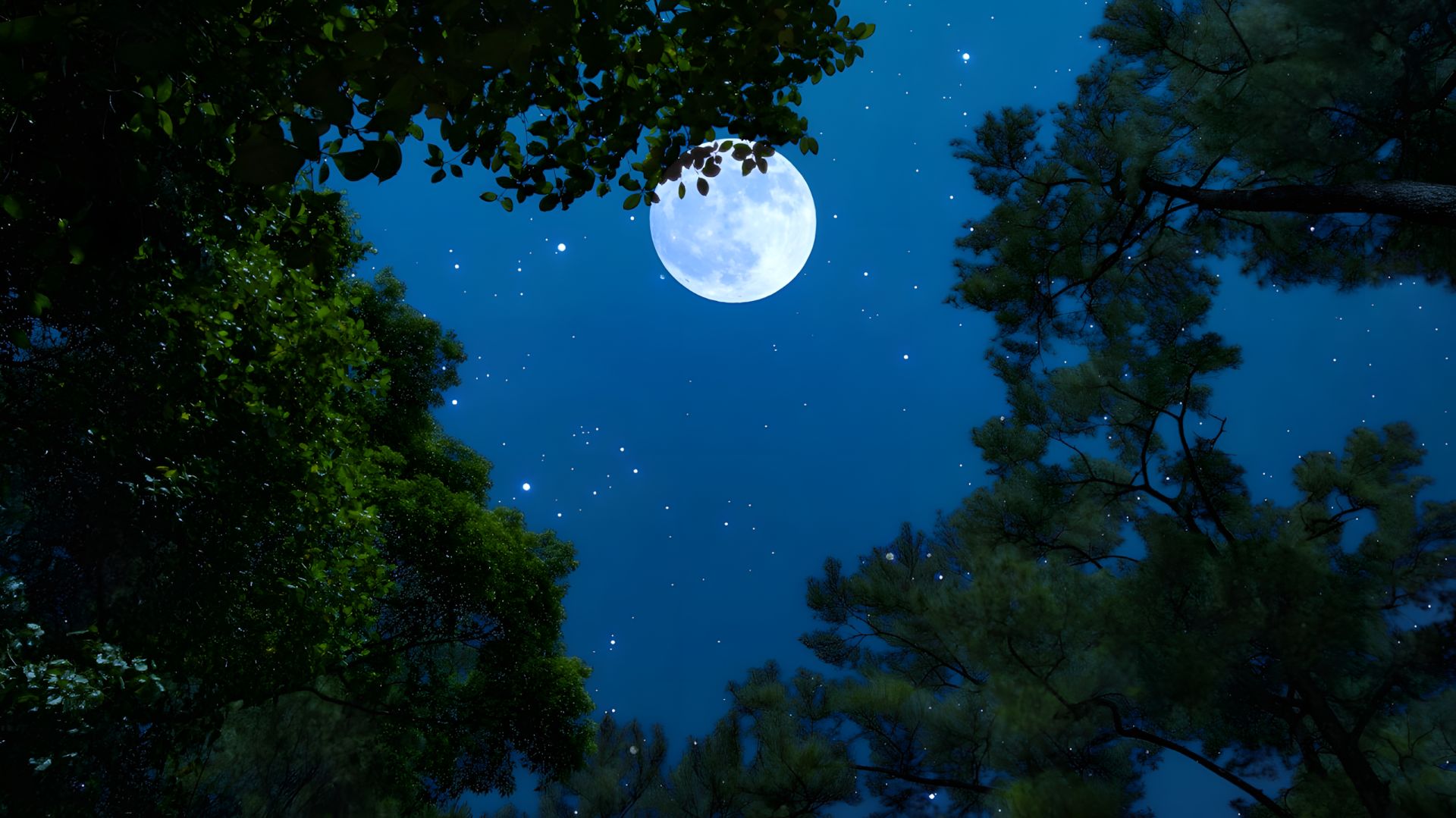 Сверчки и совы в лунную ночь. 🌕 Умиротворяющая атмосфера природы для глубокого сна и релаксации.