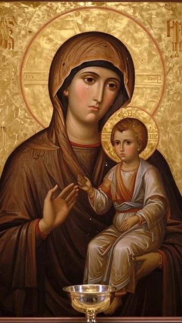 «Слезы Матери: вдали от света» #душа #печаль #иконы