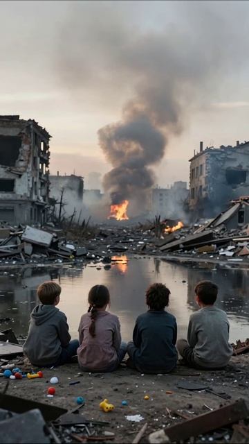 Потерянные мечты детства среди руин #война #дети #разрушения