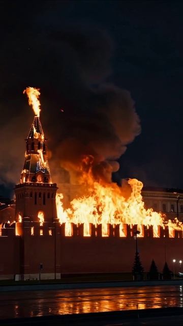 Кремль в огне: конец эпохи #пожар #разрушение #кремль