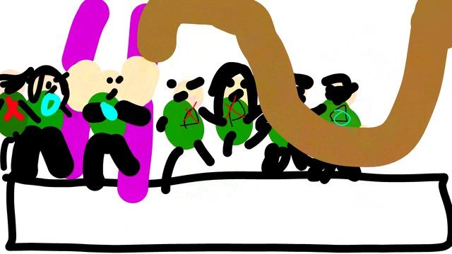 игра кальмара мультик анимация скакалочка