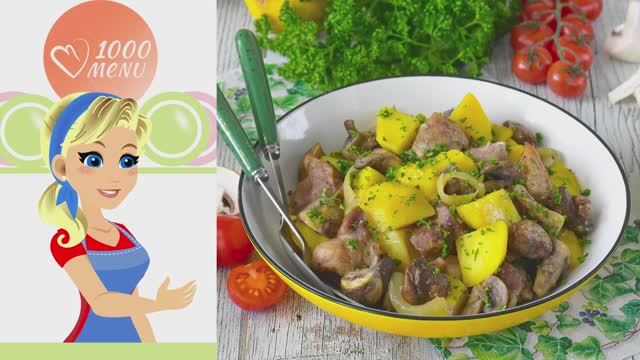 Картошка с мясом в аэрогриле: сочный ужин без хлопот