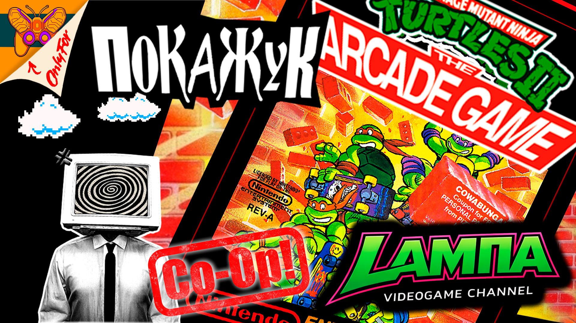 Играем в Dendy весь Апрель | TMNT2 Coop @lampaVC