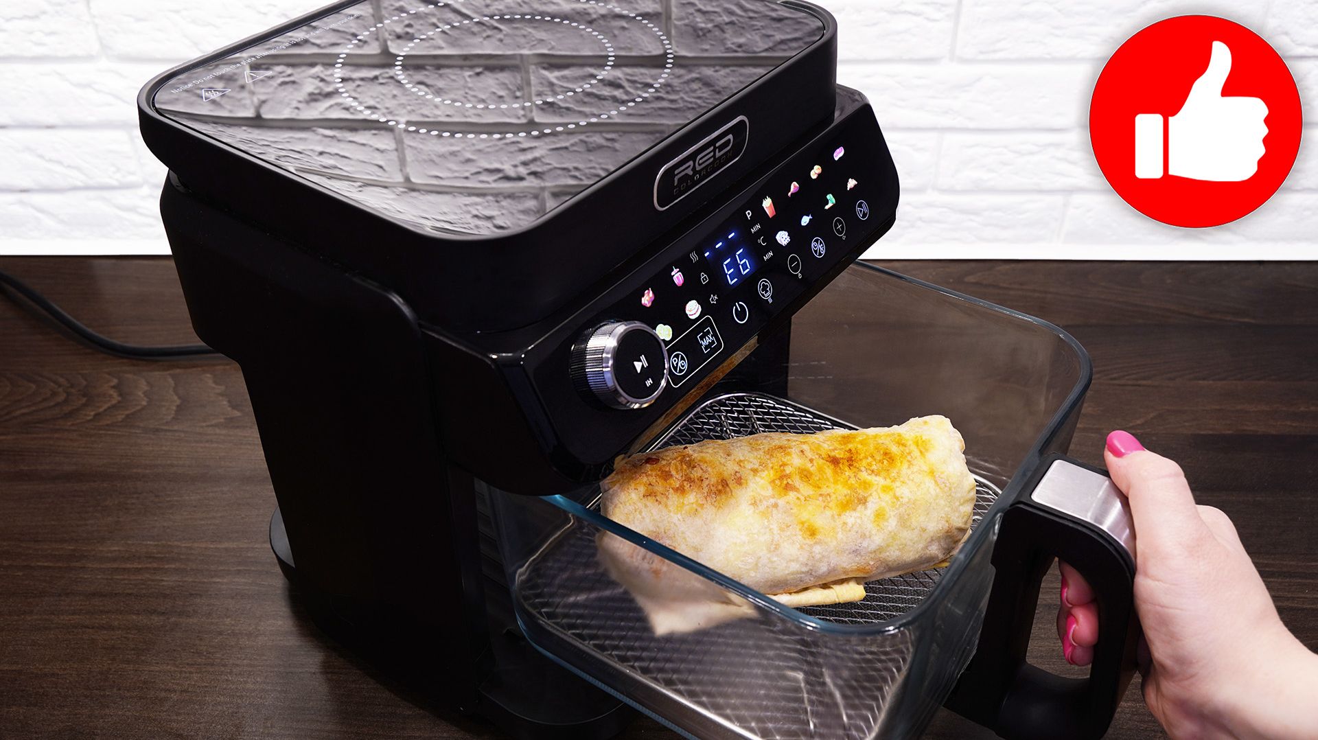 Готовлю Только Так, быстрый завтрак или ужин! Лаваш с курицей в аэрогриле. Кухонная станция Red 550