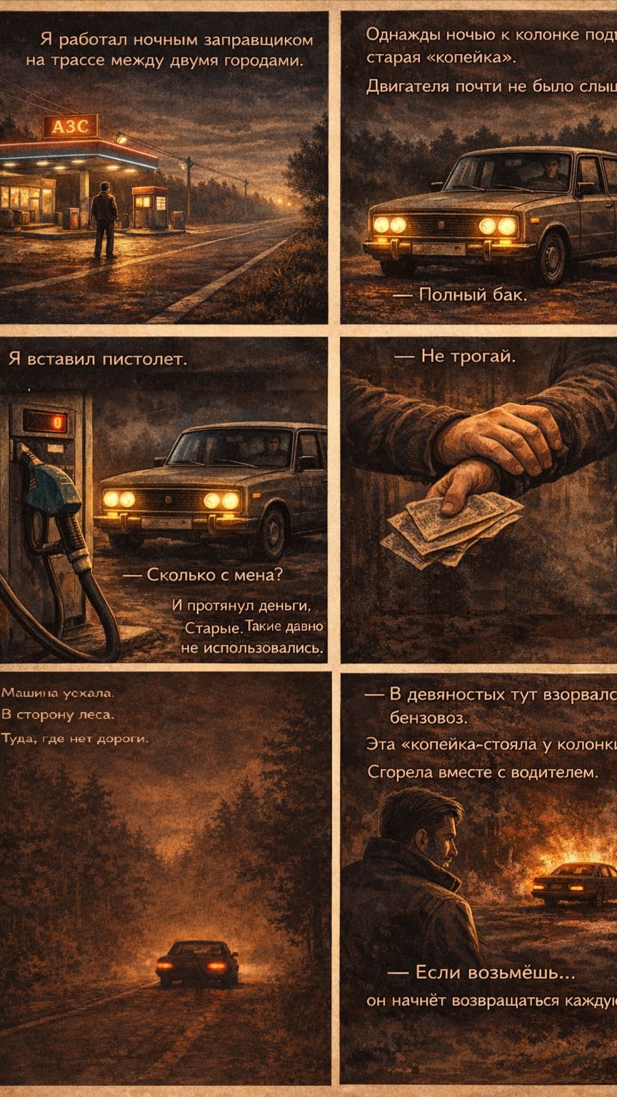 ⛽ Ночная смена #мистика #хоррор #аудиорассказ #страшнаяистория