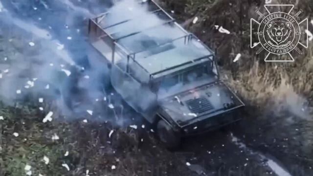 Уничтожение техники ВСУ.