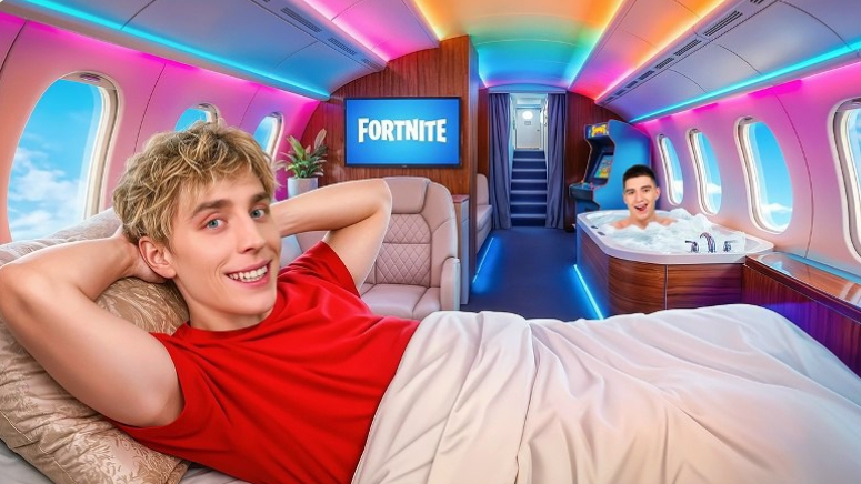 24 Часа в САМОЛЁТЕ!