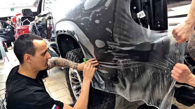 Dodge Ram RHO - бронирование кузова матовой пленкой, бронирование лобового и салона — часть 1