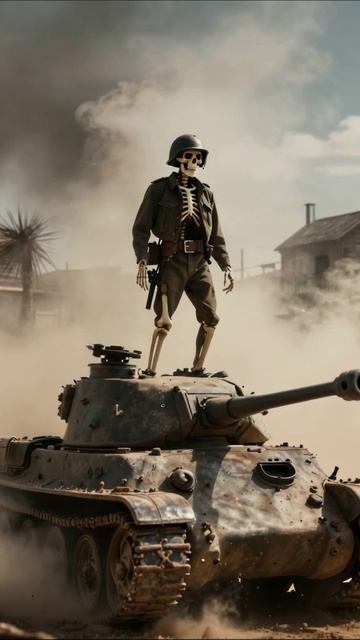 Скелет войны: призрак прошлого #война #скелет #разрушение