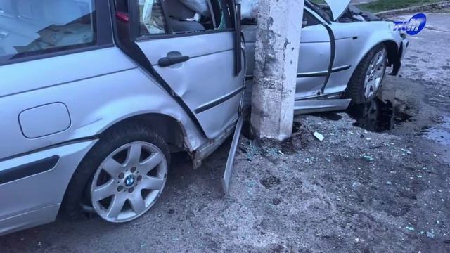 Мозырянин в состоянии алкогольного опьянения врезался в осветительную мачту