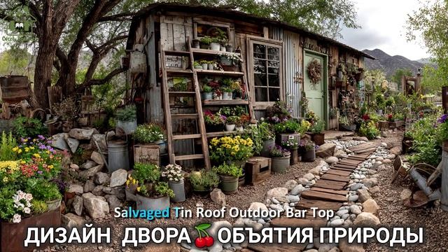 Дизайн двора дачи и сада 🌳 в объятиях природы идеи для вдохновения (77)