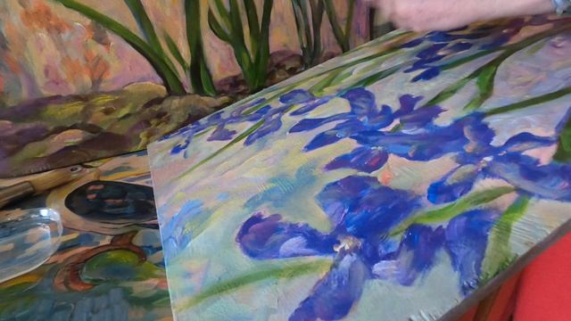 Ирисы 2026 года  художника Александра Елизарэ