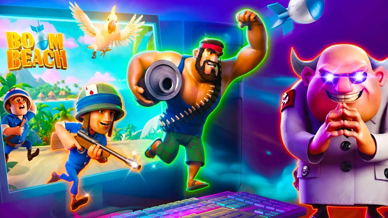 BOOM BEACH НА КОМПЕ! ЭТО ПУШКА! #boombeach