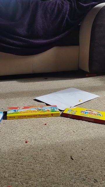 Я сейчас ял крутое видео про пластилин. Сделал гусеничку