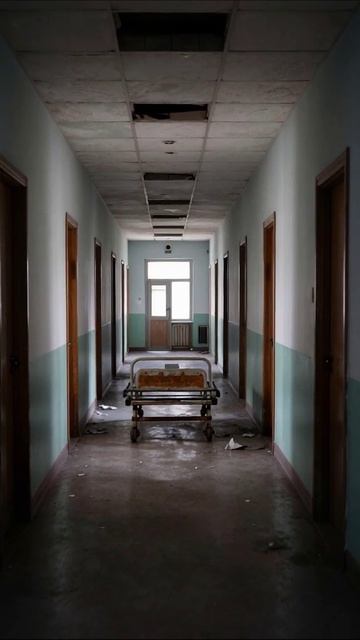 Печальные истории заброшенных коридоров #заброшенные #больница #тоска