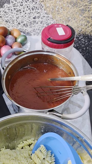 Автоклав. Макароны с котлетами в томатном соусе