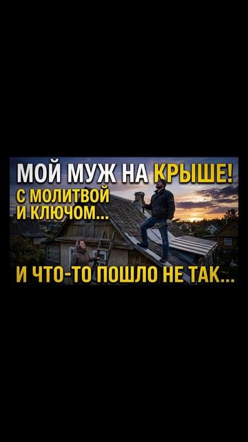 Истории из Жизни - Мой муж полез на крышу с молитвой и разводным ключом