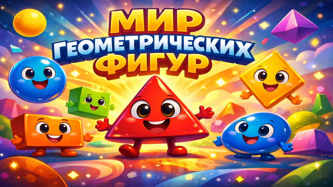 МИР ГЕОМЕТРИЧЕСКИХ ФИГУР | МАТЕМАТИЧЕСКАЯ АНИМАЦИЯ