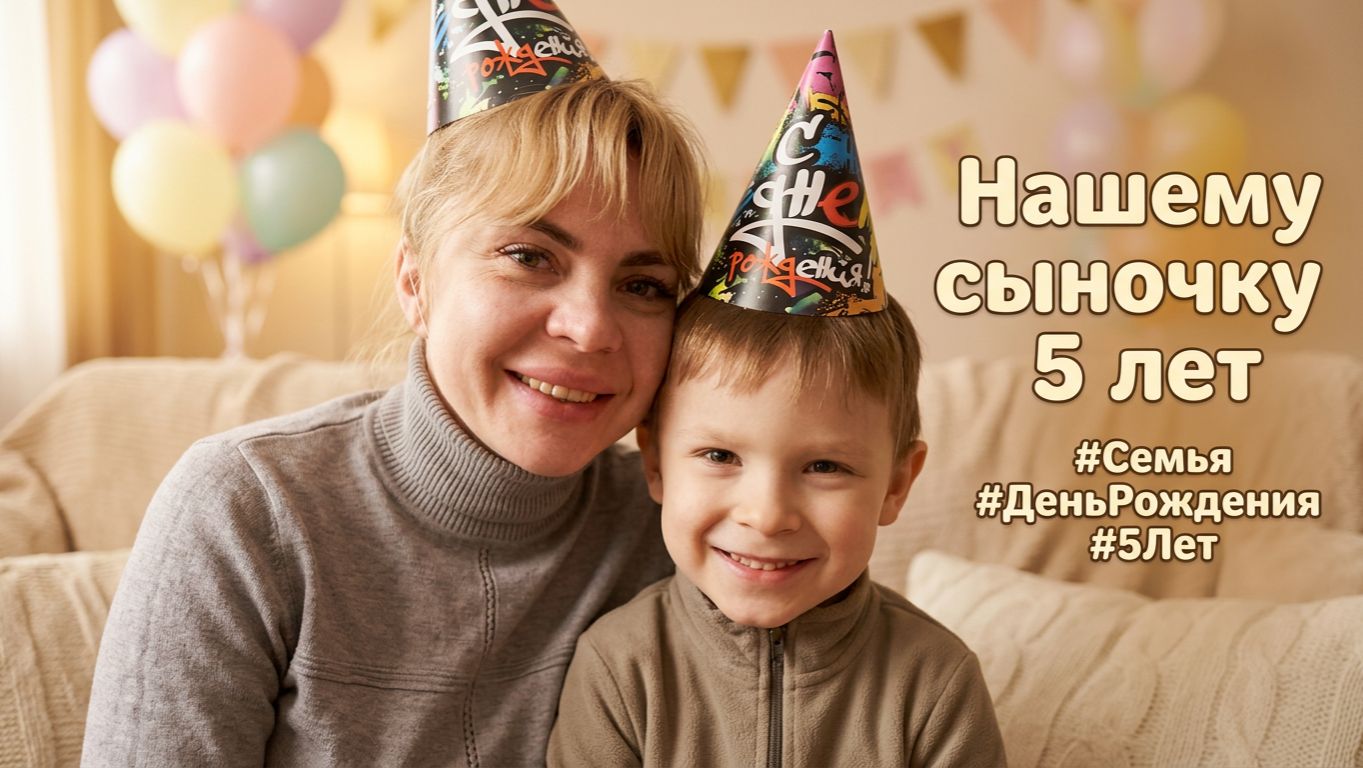 Нашему сыночку 5 лет