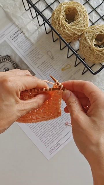 Простой узор спицами