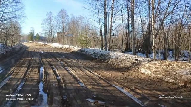 По дороге на рыбалку из Новокемского до д. Берег.