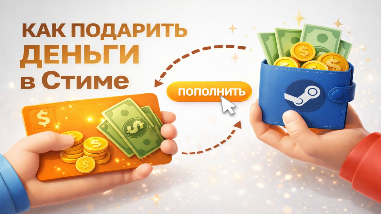 Как подарить деньги в Стиме другу без комиссии в 2026