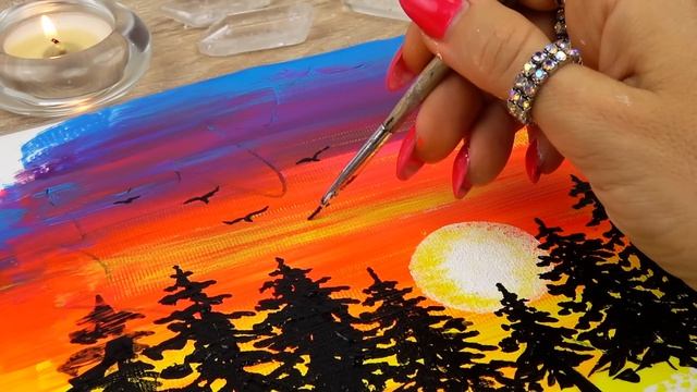 Так просто! Невероятные идеи для рисования акриловыми красками.