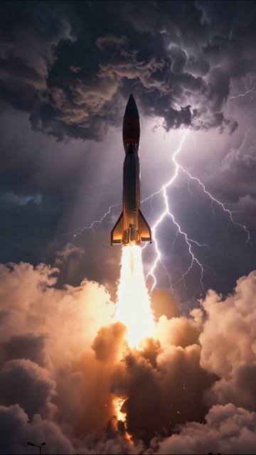 Взлет в бурю: надежды, унесенные в небесах #ракета #гром #предназначение