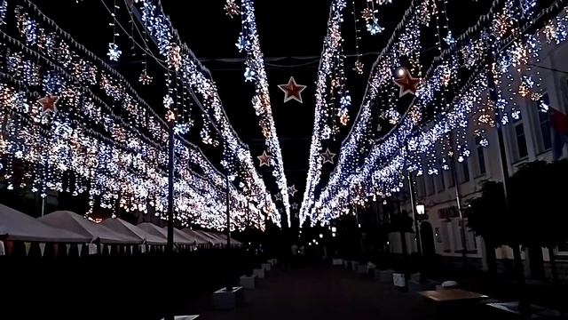 Город Калуга гирлянды