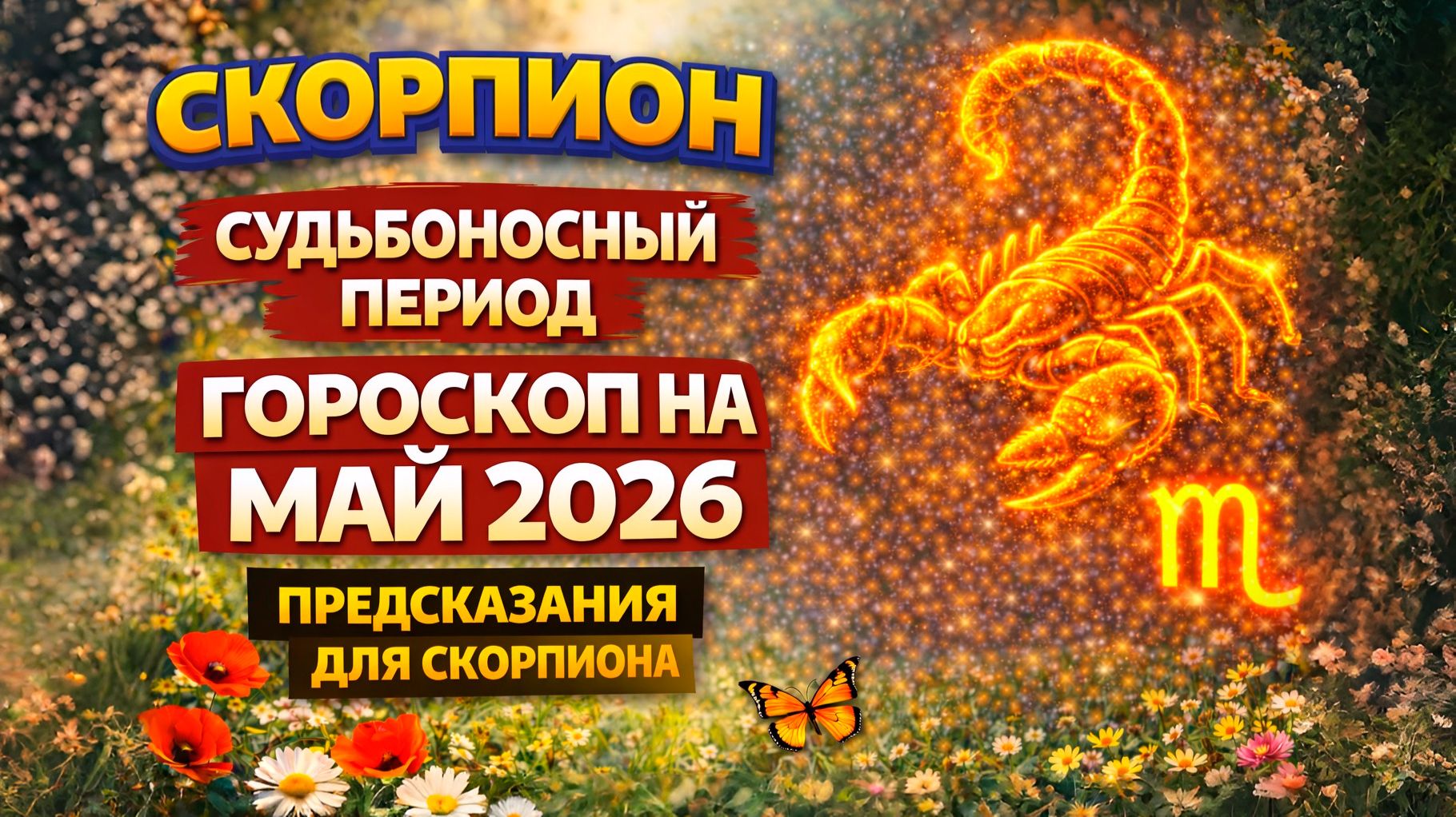 ♏ СКОРПИОН: гороскоп на май 2026 года | 🔮 Предсказания для Скорпиона ✨