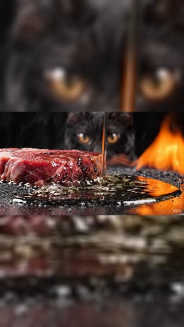 Стейк из Черных Песков 🥩🏜️ (Минеральная эстетика) | Volcanic Black Sand Steak #shorts #foodart