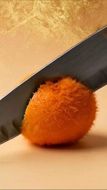 Необычный фрукт: волосатый апельсин #фрукты #оригинальность #дизайн