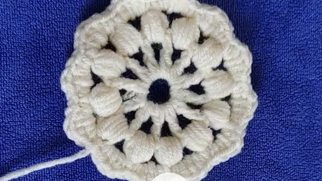 Ирландское кружево Цветочек, цветок, элемент Цветочек с пышными столбиками