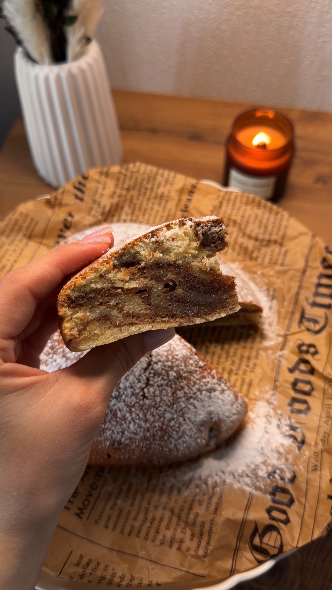 Пирог «зебра»🥧