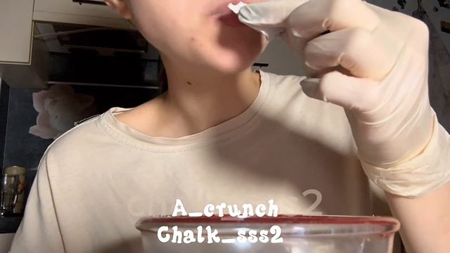 Мокрый хруст/Мел Белогорье и Белгородский/ASMR/Chalk_sss2 🧊💧