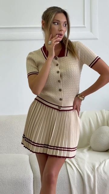 🩵 #костюм с юбкой   «Мариам» самый стильный комплект с этакой на все случаи жизни - найден