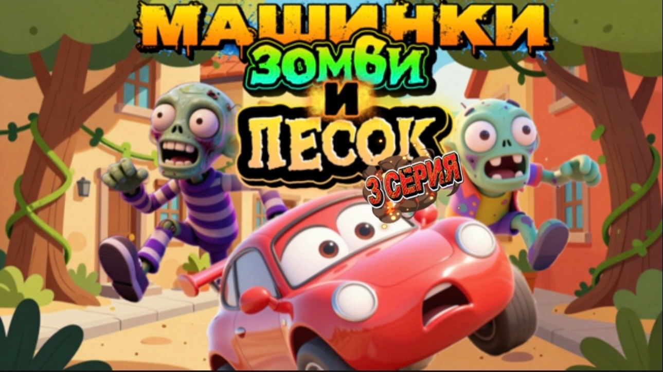 Машинки, Зомби и Песок, 3 серия, мультфильмы про машинки