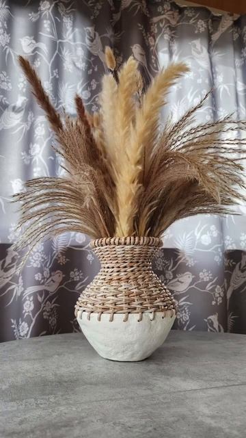 Интерьерные изделия из бумажных трубочек