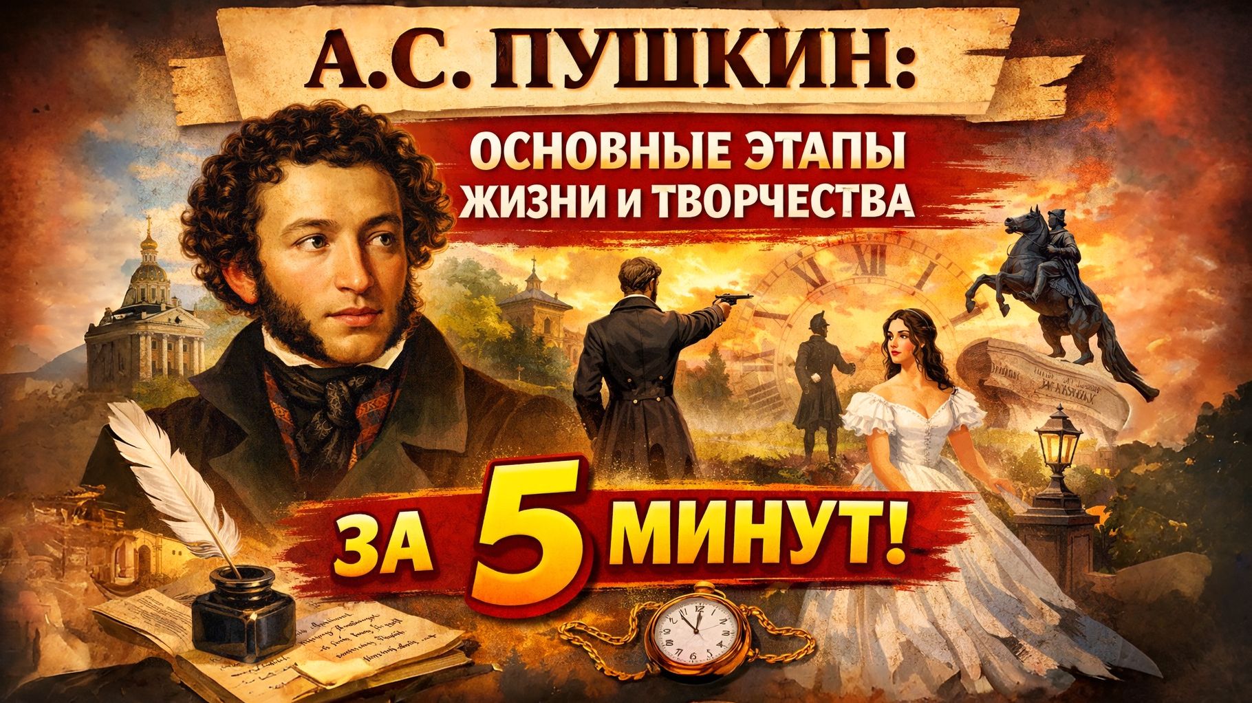 А.С. Пушкин: основные этапы жизни и творчества