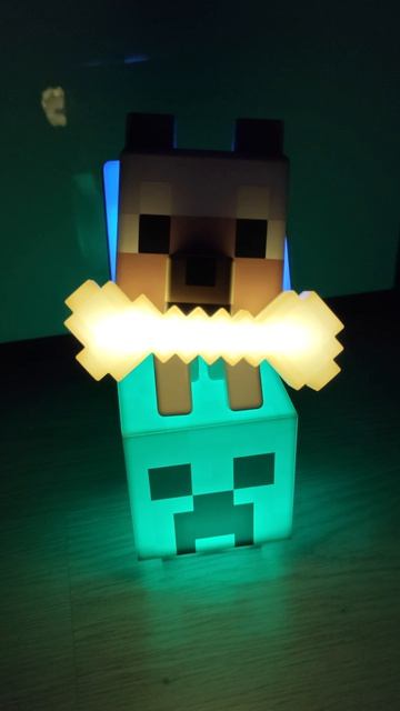 ВОЛК НА КРИПЕРЕ Артикул на ВБ: 939573152 #minecraft #minecraftshorts #майнкрафт #ночник #майн