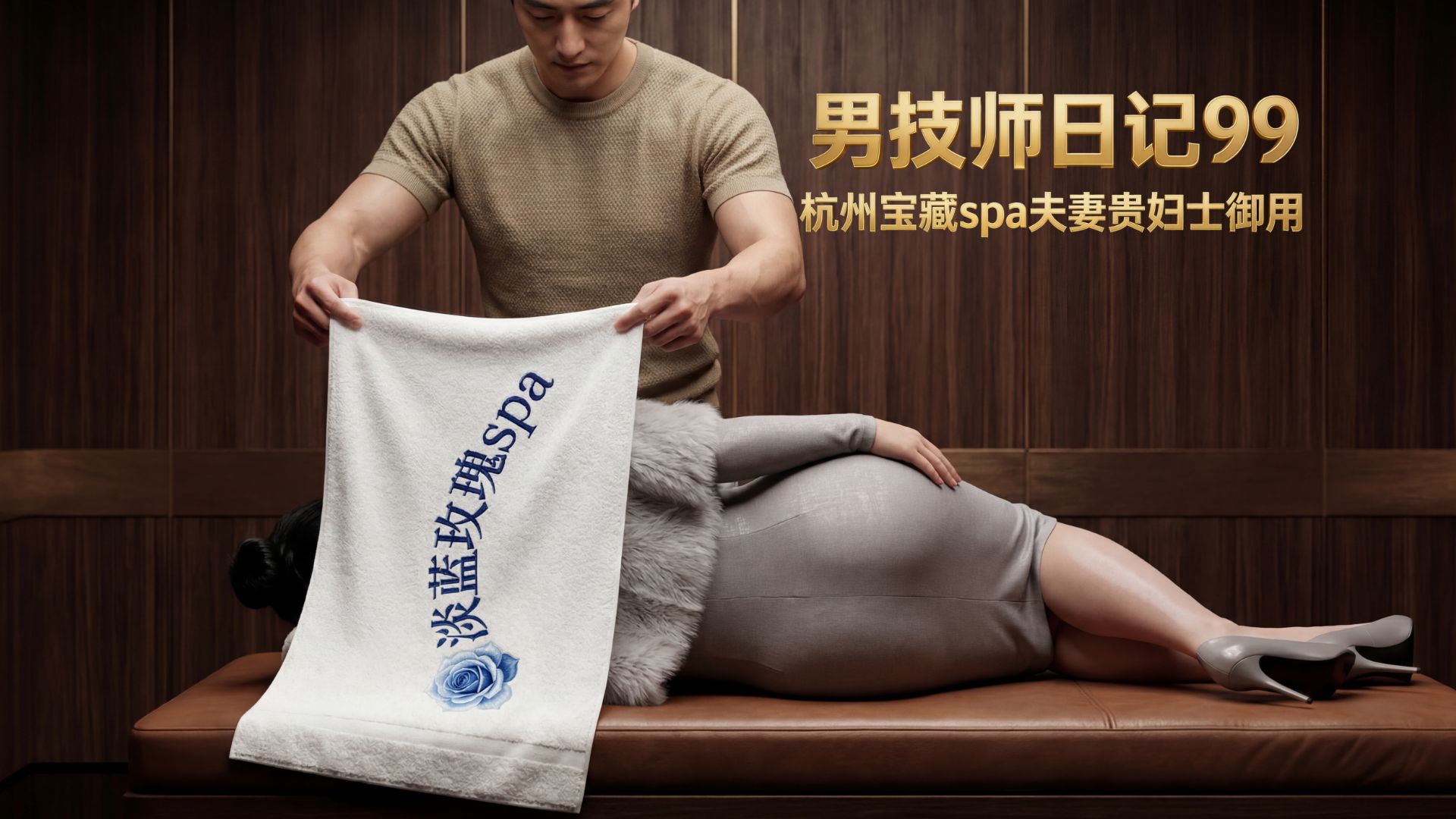 视频-杭州夫妻spa全套服务老婆女士深入体验男技师异性精油按摩全过程