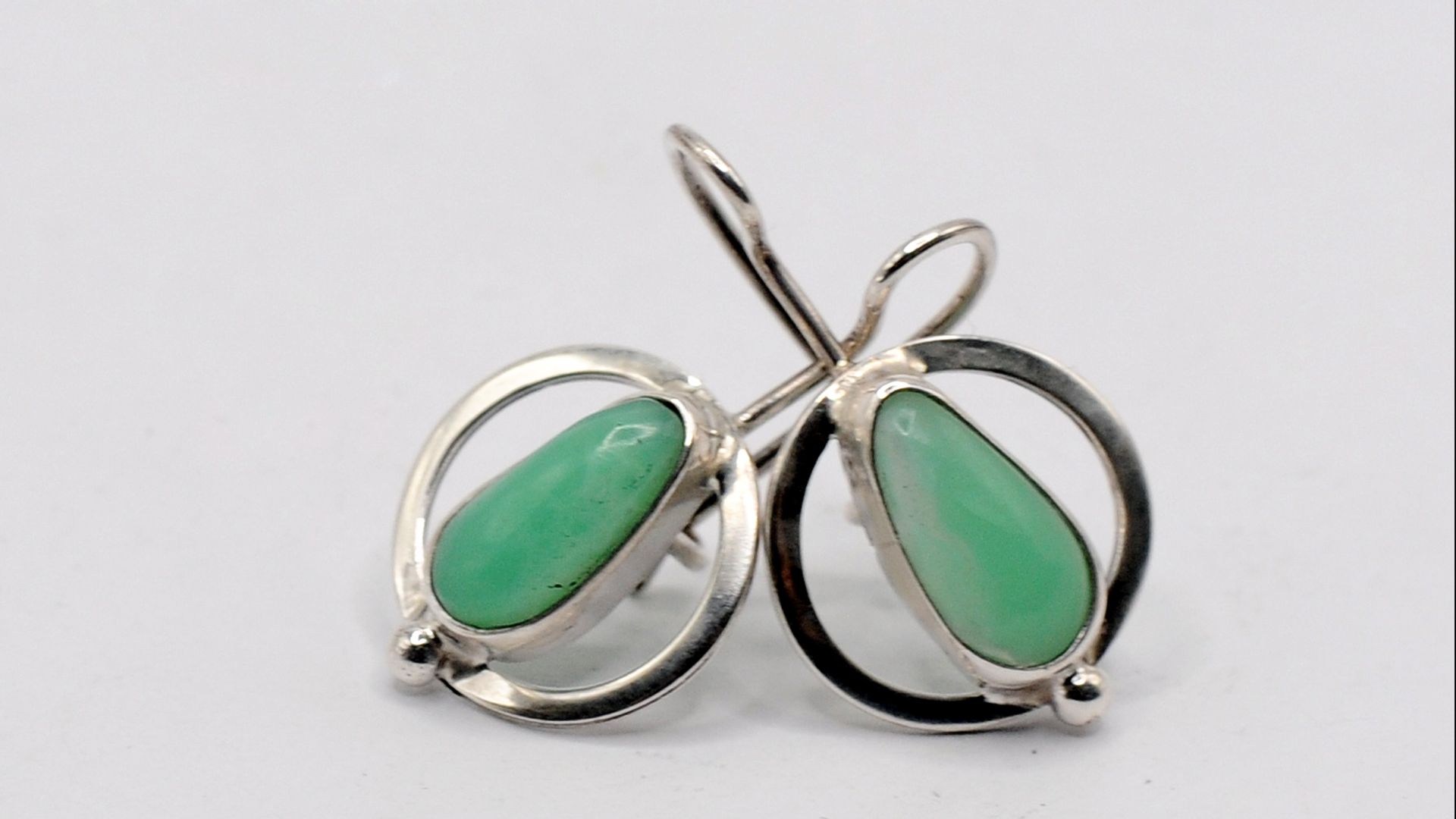 Серьги Хризопраз (Казахстан)