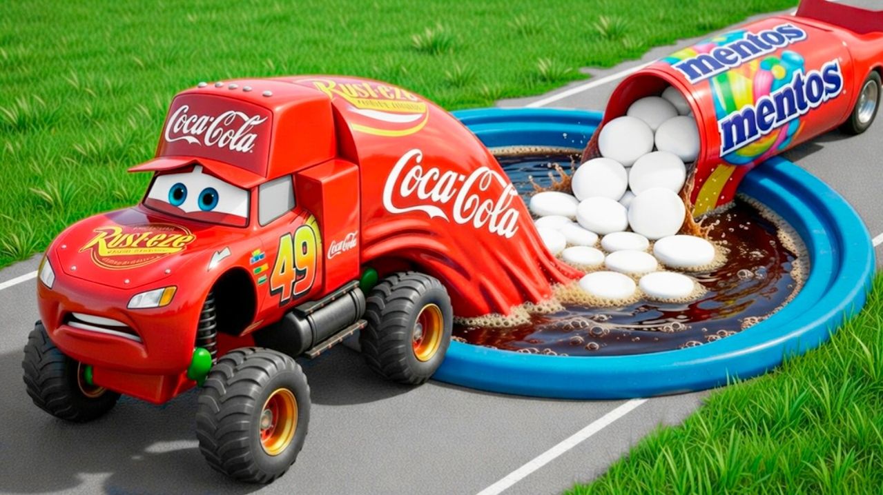 Молния Маккуин против ямы с Кока-колой! | Автомобили. МУЛЬТИК ДЛЯ ДЕТЕЙ | МУЛЬТИКИ ДЛЯ МАЛЫШЕЙ