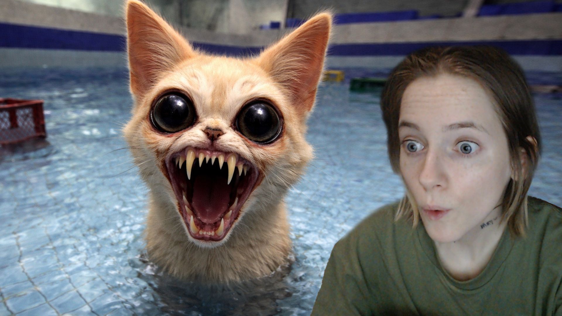 ПОШЛА С КИСОЙ В АКВАПАРК, НО КИСА СТРАННАЯ