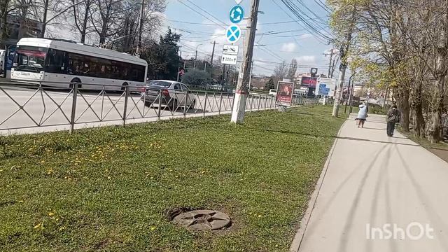 Поехала в город на почту.Всё цветёт. 15 апреля.
