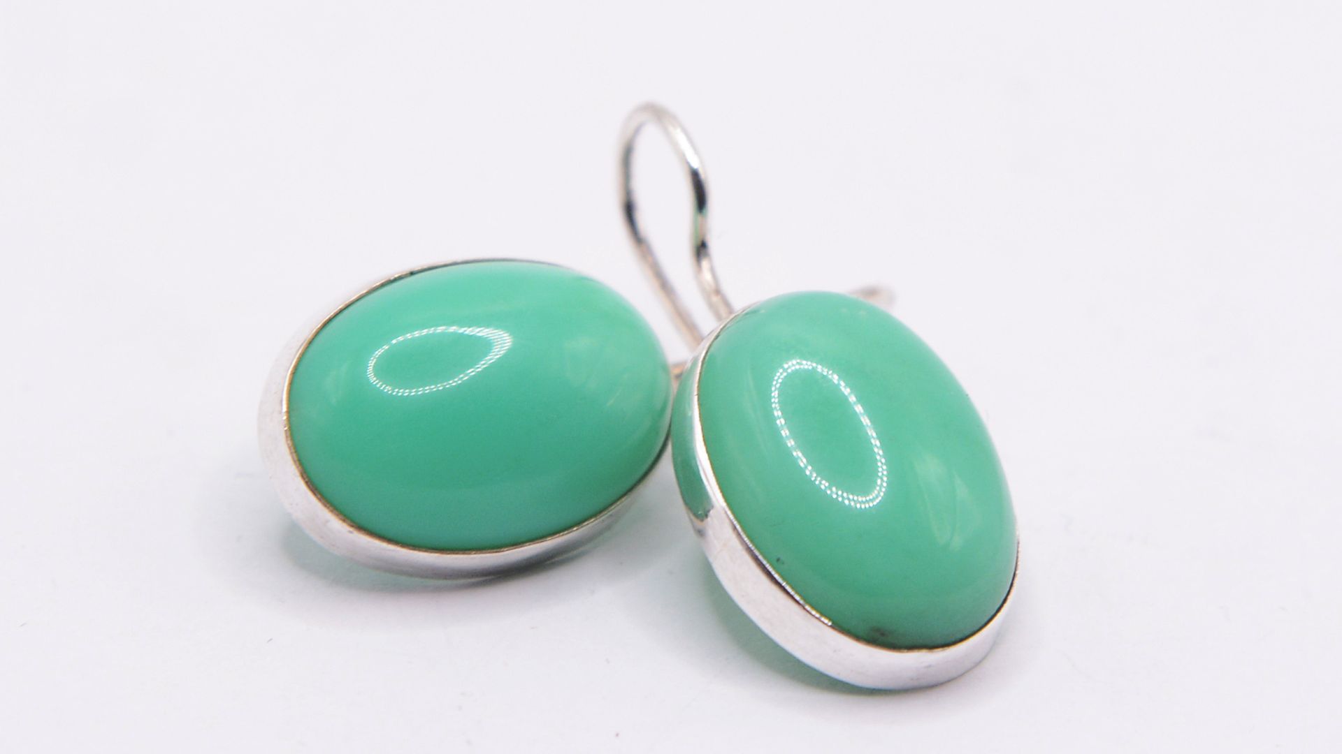 Серьги Хризопраз (Казахстан)