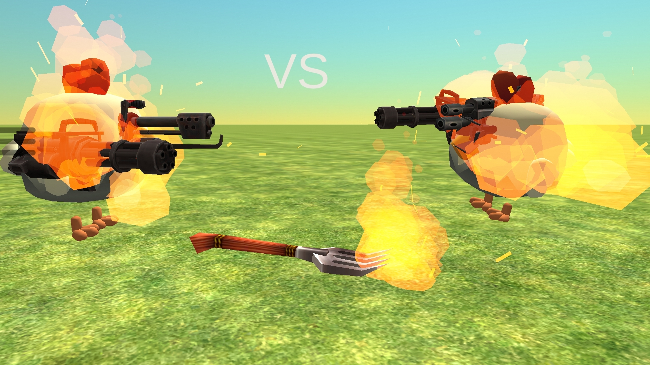 Меха чикен 3.0 VS мениганщик 2.0