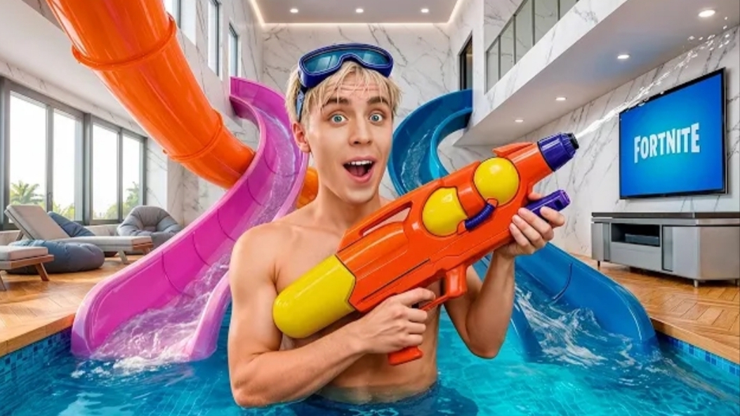 Я Построил СЕКРЕТНЫЙ БАССЕЙН в Своей Комнате! #А4