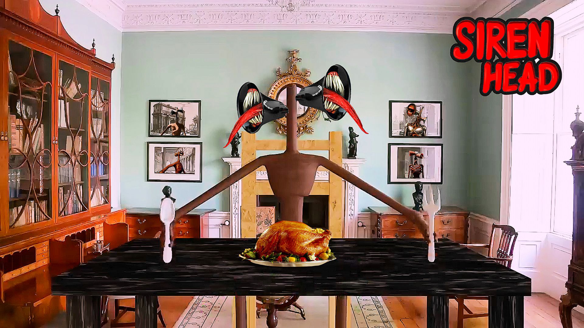 📢 СИРЕНОГОЛОВЫЙ 📢 - ПРИШЁЛ В РЕСТОРАН. SIREN HEAD - ЛЮБИТ ПОЕСТЬ.